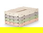 Kipit Caja Plegable Multiuso 4 L Plástico Beige Gris Rosa Verde Surtidos 26.6x3x17 cm (Set de 24)