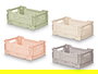 Kipit Caja Plegable Multiuso 4 L Plástico Beige Gris Rosa Verde Surtidos 26.6x3x17 cm (Set de 24)