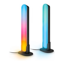 Philips WiZ Pack 2 Barras de Luz Gradient RGBIC 30cm Negro