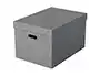 Esselte Caja de almacenaje grande color gris pack de 3 unidades 510x355x305 mm