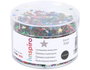 Innspiro Bote de Lentejuelas de Aluminio Estrellas Multicolor 5mm