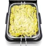 Grunkel MAXIFRYPRO Freidora de Aceite de 4.2 Litros, 3000W, Acero Inoxidable, Control de Temperatura y Temporizador, Tapa con Visor