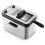 Grunkel MAXIFRYPRO Freidora de Aceite de 4.2 Litros, 3000W, Acero Inoxidable, Control de Temperatura y Temporizador, Tapa con Visor