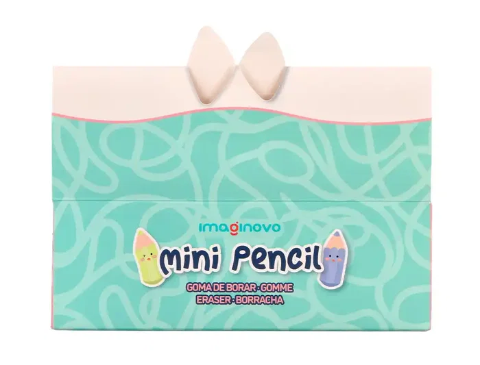 Imaginovo Goma de borrar mini en forma de lápiz, colores surtidos