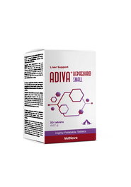 Vetnova Adiva Hepaguard Small Complemento Alimenticio para Perros y Gatos, 30 Comprimidos