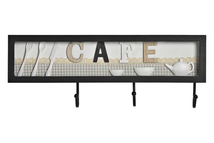 DKD Home Decor Perchero de Pared Estilo Shabby Verde Marron MDF Metal 45x4x17 cm (2 Unidades) DKD Home Decor Perchero de Pared Estilo Shabby Verde Marron MDF Metal 45x4x17 cm (2 Unidades)