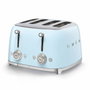 Smeg TSF03PBEU Tostadora de 4 rebanadas Azul Pastel