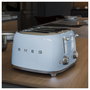 Smeg TSF03PBEU Tostadora 4 Rebanadas Color Azul Pastel Acero Inoxidable 50's Style 2000W