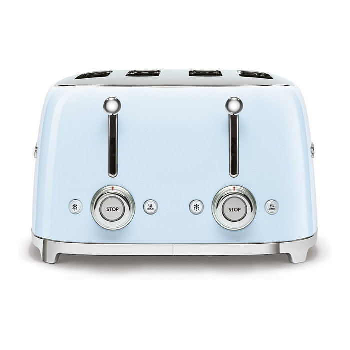 Smeg TSF03PBEU Tostadora 4 Rebanadas Color Azul Pastel Acero Inoxidable 50's Style 2000W Smeg TSF03PBEU Tostadora 4 Rebanadas Color Azul Pastel Acero Inoxidable 50's Style 2000W