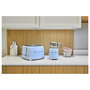 Smeg TSF03PBEU Tostadora 4 Rebanadas Color Azul Pastel Acero Inoxidable 50's Style 2000W