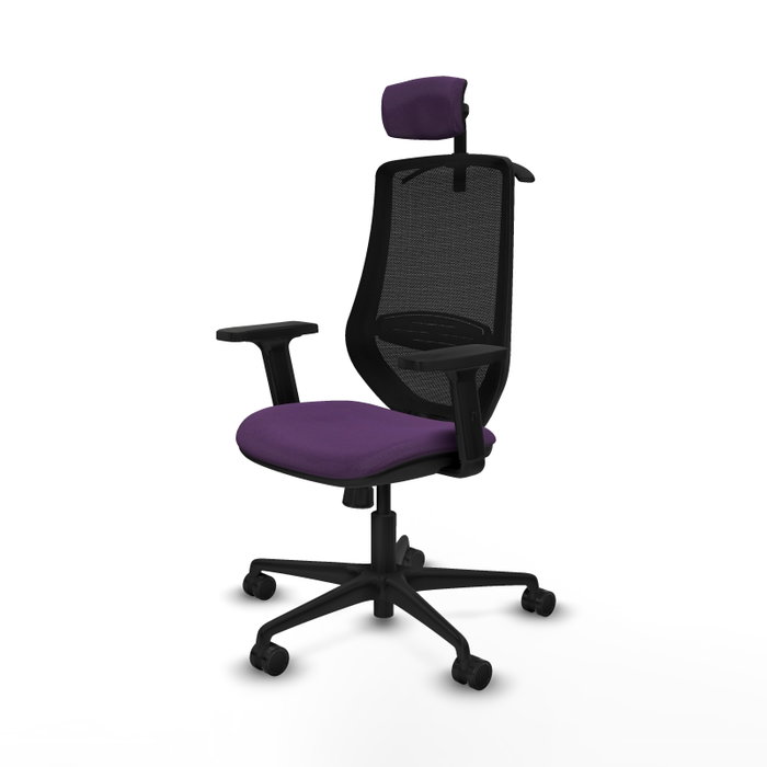 PIQUERAS Y CRESPO Silla de oficina Mardos con mecanismo Sincro, Morado y Negro PIQUERAS Y CRESPO Silla de oficina Mardos con mecanismo Sincro, Morado y Negro