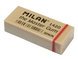 Milan 1420 Master Gum Goma de Borrar para Bellas Artes, Caja de 5 Unidades