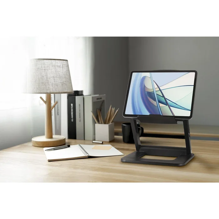 Kensington K50427WW Soporte Elevador Ergonómico SmartFit para Portátil, Ajuste Altura y Ángulo, Recomendado IGR, Compatible 13" a 16" hasta 3 kg, Negro