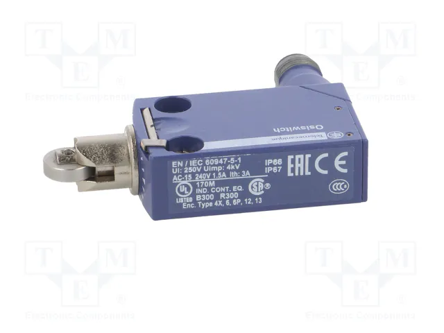 TELEMECANIQUE SENSORS XCMD2102M12 Interruptor de fin de carrera con roldana metálica Ø11,6mm SPDT