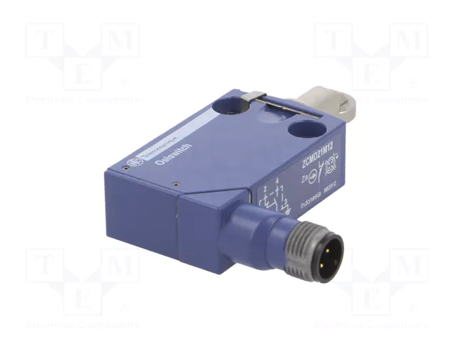 TELEMECANIQUE SENSORS XCMD2102M12 Interruptor de fin de carrera con roldana metálica Ø11,6mm SPDT