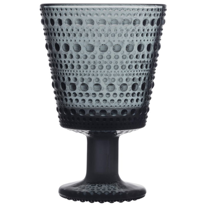 Iittala Kastehelmi Set 6 Copas Dark Grey 260 Ml Diseñadas por Oiva Toikka Aptas para Lavavajillas