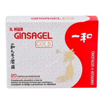 Il Hwa Ginsagel Gold 20 Perlas Complemento Alimenticio de Ginseng Coreano Energía y Vitalidad Il Hwa Ginsagel Gold 20 Perlas Complemento Alimenticio de Ginseng Coreano Energía y Vitalidad