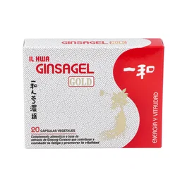 TONGIL Ginsagel Il Hwa 20 Cápsulas - Activa el Organismo, Evita Cansancio y Fatiga, Apto para Veganos