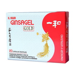 Il Hwa Ginsagel Gold 20 Perlas Complemento Alimenticio de Ginseng Coreano Energía y Vitalidad