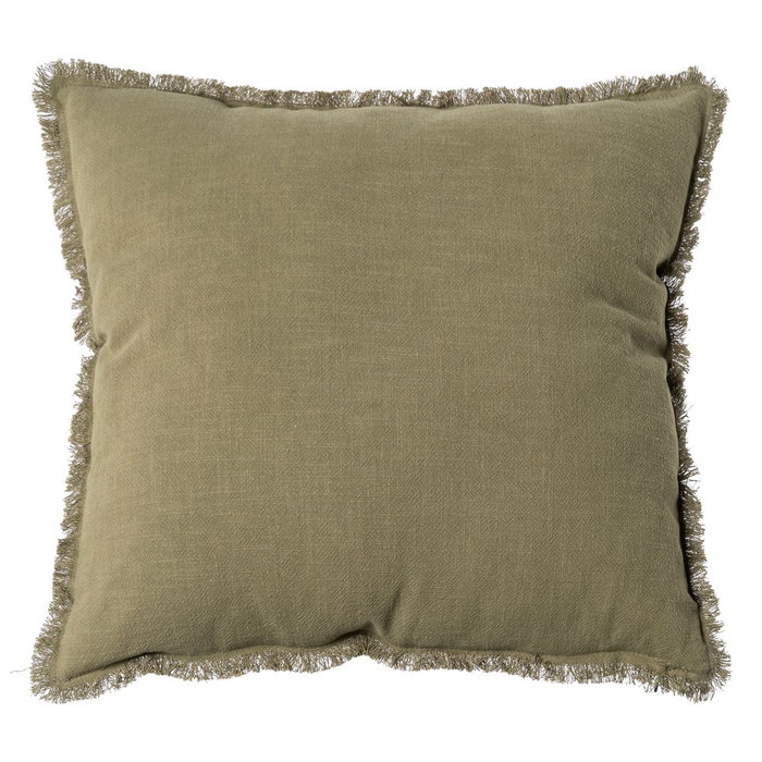 Cojín Verde 70% Algodón / 30% Lino 60 X 60 cm Cojín Verde 70% Algodón / 30% Lino 60 X 60 cm