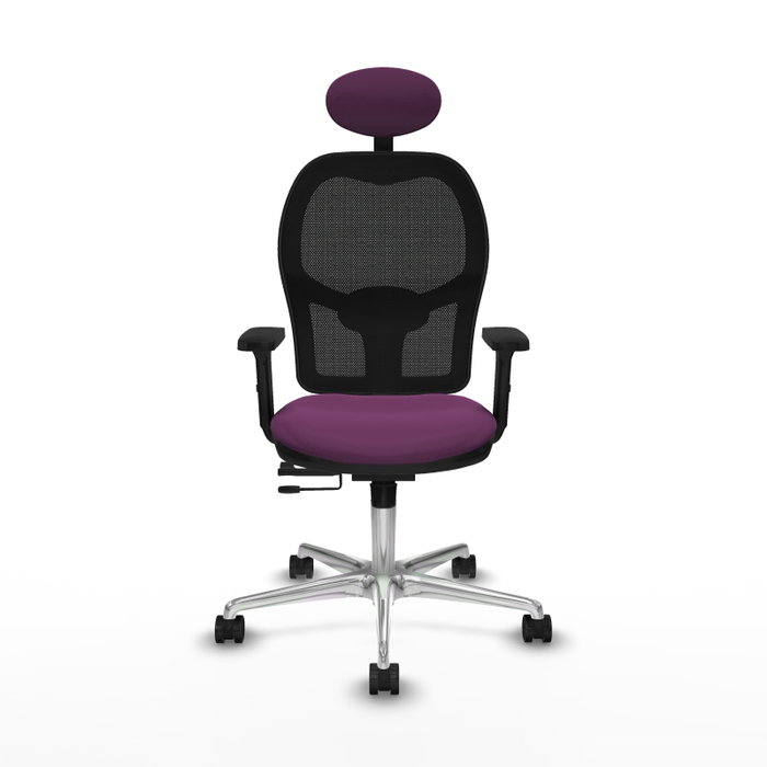 PIQUERAS Y CRESPO Silla de oficina Jorquera con mecanismo Sincro/Traslack, Morado y Negro PIQUERAS Y CRESPO Silla de oficina Jorquera con mecanismo Sincro/Traslack, Morado y Negro