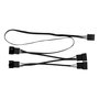 ARCTIC PST Cable 4-Pin PWM Fan Splitter | Conector Macho-Hembra Derecho para Ventiladores | Modelo Rev. 2