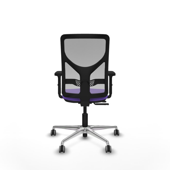 PIQUERAS Y CRESPO Silla de oficina Motilla con mecanismo Sincro/Traslack, Lila y Gris