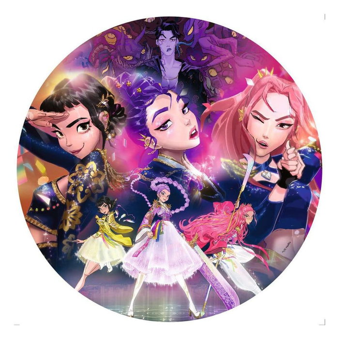 Ravensburger Puzzle Redondo K-Pop Demon Hunters 500 Piezas