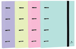 Carpebloc Mariola A4 4 An. Mixtas 25Mm Sin Recambio Surtido Pasteles (4 Col.) (Set de 8)