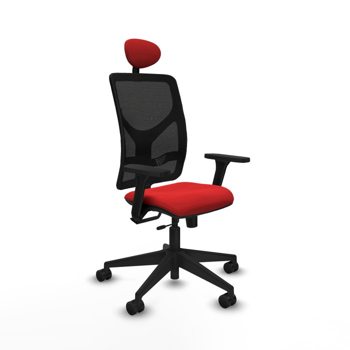 PIQUERAS Y CRESPO Silla de oficina Motilla con mecanismo Sincro/Traslack Rojo y Negro PIQUERAS Y CRESPO Silla de oficina Motilla con mecanismo Sincro/Traslack Rojo y Negro