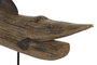DKD Home Decor Figura de Pez en Paulownia Marrón Desgastado