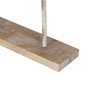 Ixia Figura Pez Blanco Rosado Metal 63 x 8 x 33 cm