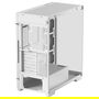 DeepCool CG580 White Caja de PC ATX, ITX, Micro ATX con Ventana Lateral y Panel de Vidrio Templado