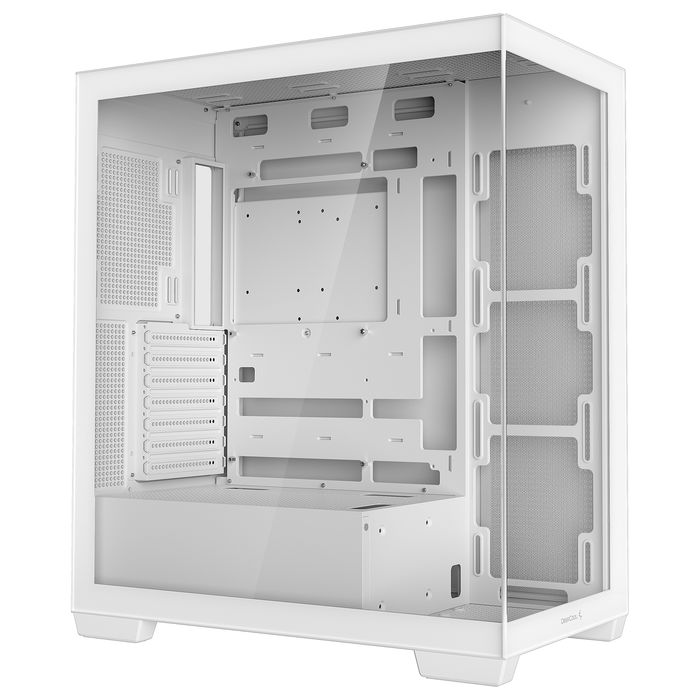 DeepCool CG580 White Caja de PC ATX, ITX, Micro ATX con Ventana Lateral y Panel de Vidrio Templado