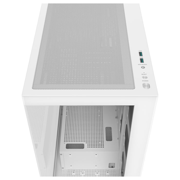 DeepCool CG580 White Caja de PC ATX, ITX, Micro ATX con Ventana Lateral y Panel de Vidrio Templado