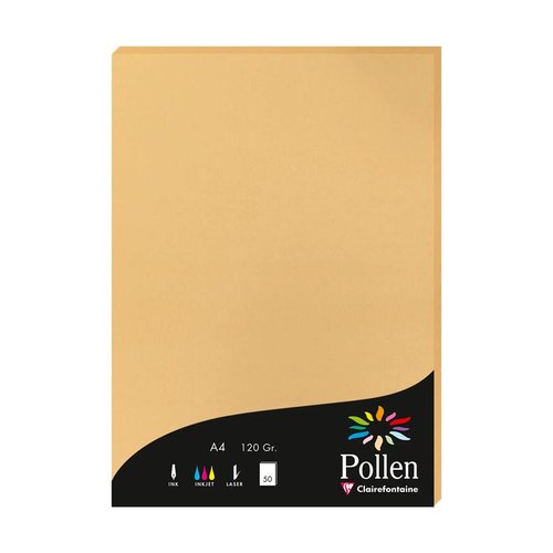 Clairefontaine Papel Pollen A4 120g Caramelo Clairefontaine Papel Pollen A4 120g Caramelo