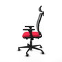 PIQUERAS Y CRESPO Silla de oficina Haches con mecanismo Sincro/Traslack Rojo y Gris