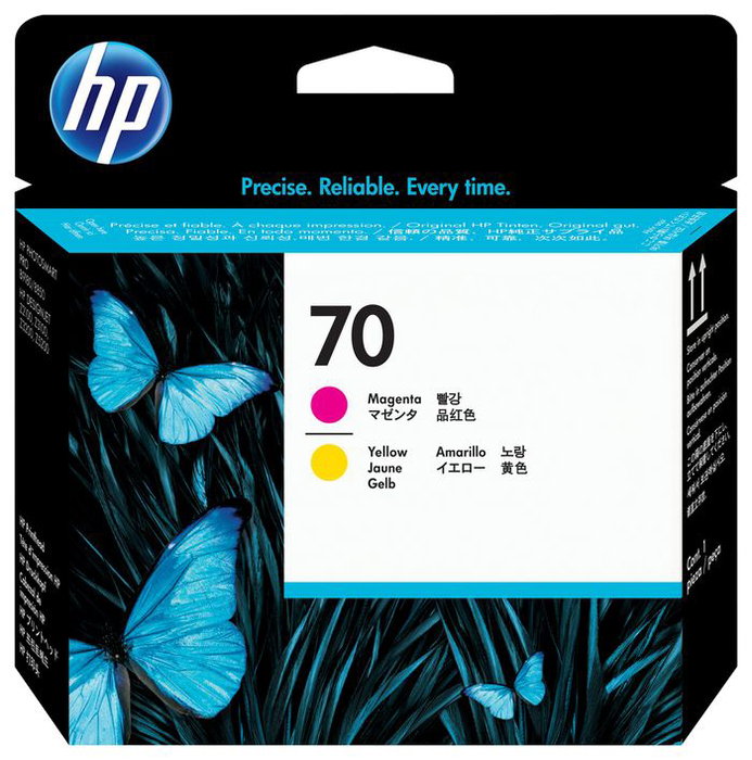 HP Cabezal de impresión 70 Amarillo y Magenta (C9406A)