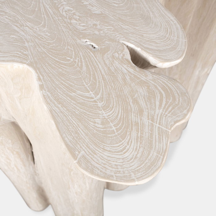 DKD Home Decor Consola Raíz de Teca Decapé Blanco DKD Home Decor Consola Raíz de Teca Decapé Blanco