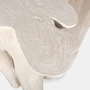 DKD Home Decor Consola Raíz de Teca Decapé Blanco