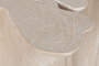 DKD Home Decor Consola Raíz de Teca Decapé Blanco