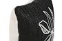 DKD Home Decor Cojín Bordado Negro y Blanco 42x15x42 cm