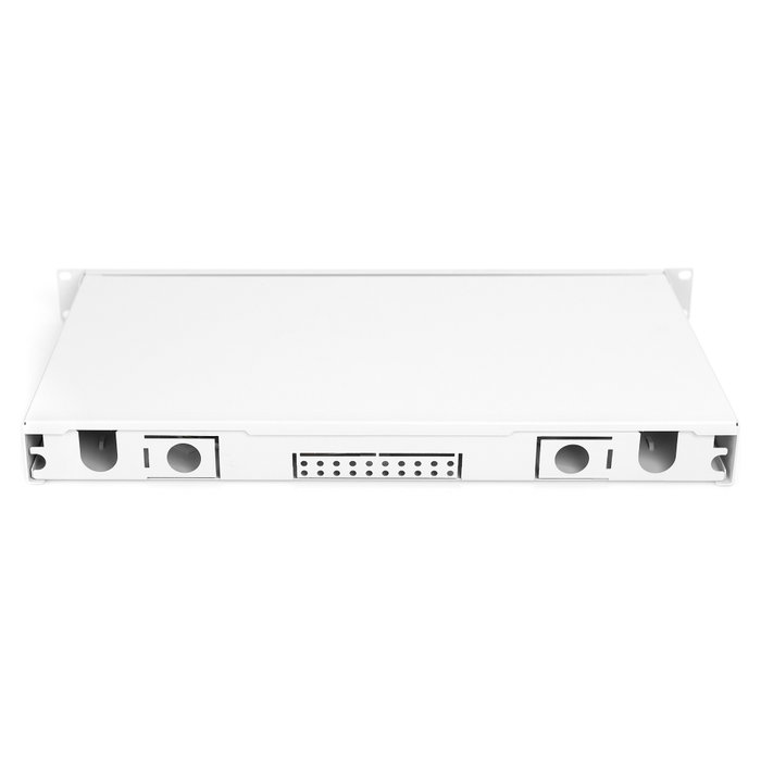 Digitus Caja de empalme de fibra óptica 1U, 6 puertos LC-APC DX OS2, Gris claro