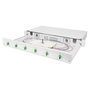 Digitus Caja de empalme de fibra óptica 1U, 6 puertos LC-APC DX OS2, Gris claro