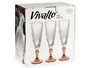 Vivalto Copa Cava Color Café 170 ml 6.5x20x6.5 cm Cristal (Set de 48)