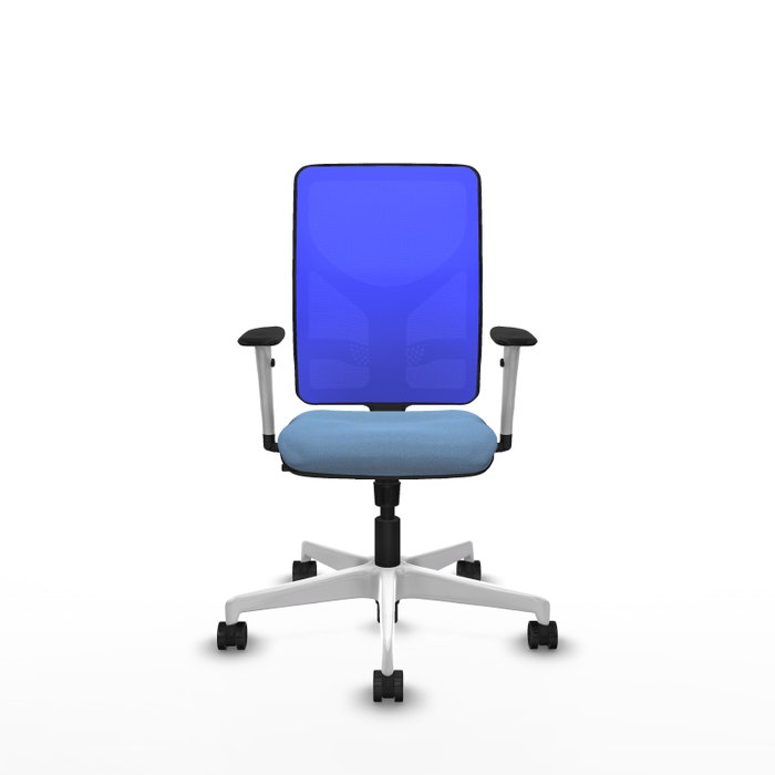 PIQUERAS Y CRESPO Silla de oficina Motilla con mecanismo Sincro, Azul