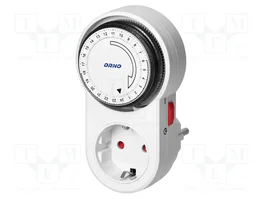 ORNO Programador de tiempo Schuko 15min÷24h 230VAC/16A