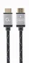 Gembird CCB-HDMIL-3M Cable HDMI de Alta Velocidad con Ethernet, 3m, Select Plus Series, 4K UHD 60Hz, 3D, Conectores Bañados en Oro, Gris