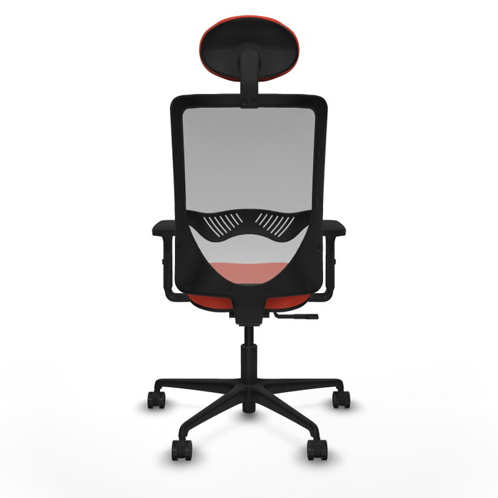 PIQUERAS Y CRESPO Silla de oficina Zulema con mecanismo Sincro, Tela Naranja oscuro y Malla Gris PIQUERAS Y CRESPO Silla de oficina Zulema con mecanismo Sincro, Tela Naranja oscuro y Malla Gris