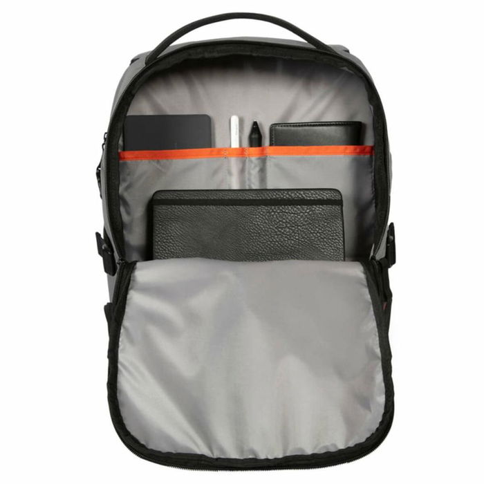 Targus Terra EcoSmart Mochila Portátil 16" para Ordenador, Plata, Poliéster Reciclado, Impermeable, Compartimento Tableta, 23L, Unisex